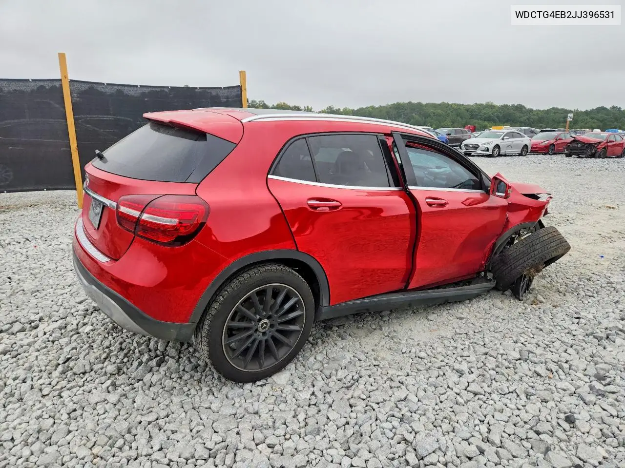 2018 MERCEDES GLA-KLASSE VIN WDCTG4EB2JJ396531 — фото 3
