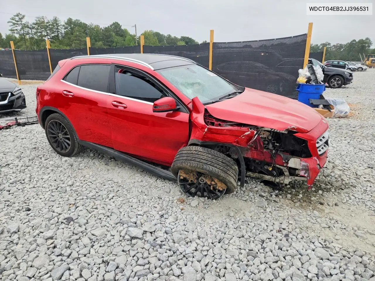 2018 MERCEDES GLA-KLASSE VIN WDCTG4EB2JJ396531 — фото 4