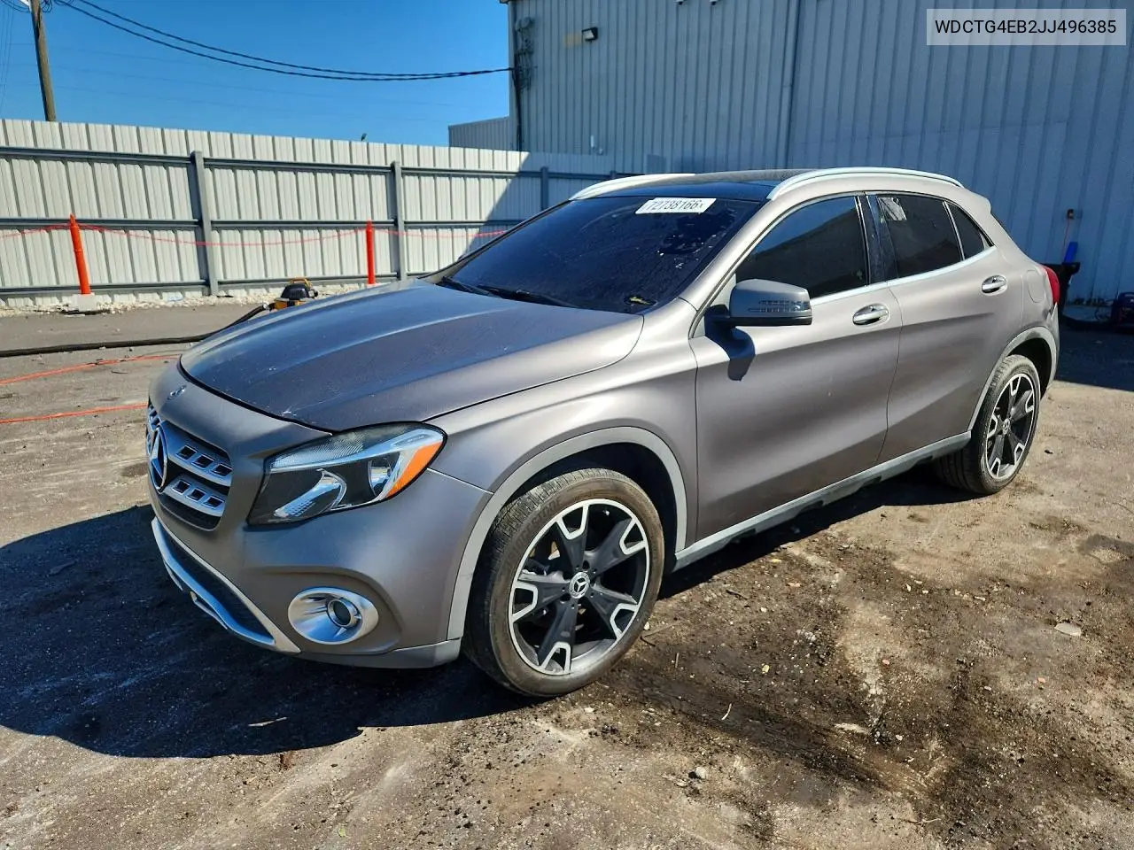 MERCEDES GLA-KLASSE 2018, VIN WDCTG4EB2JJ496385