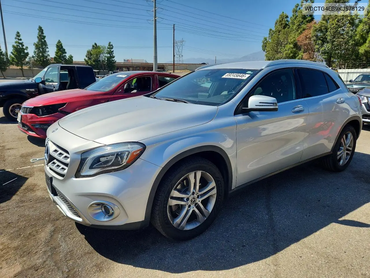 MERCEDES GLA-KLASSE 2019, VIN WDCTG4EB9KJ578129