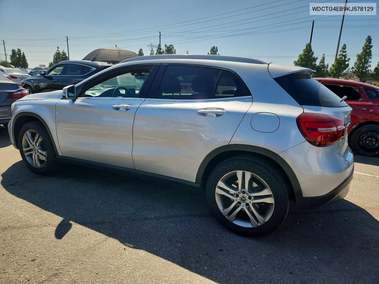 2019 MERCEDES GLA-KLASSE VIN WDCTG4EB9KJ578129 — фото 2