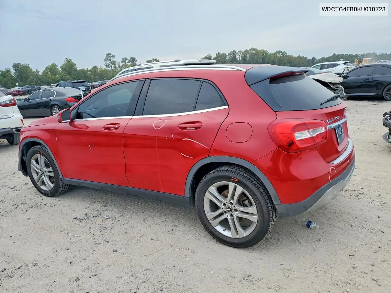 2019 MERCEDES GLA-KLASSE VIN WDCTG4EB0KU010723 — фото 2