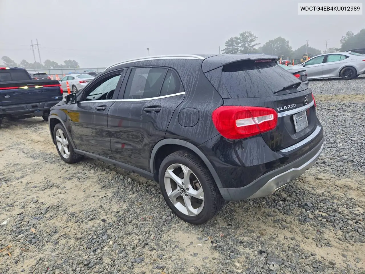 2019 MERCEDES GLA-KLASSE VIN WDCTG4EB4KU012989 — фото 2