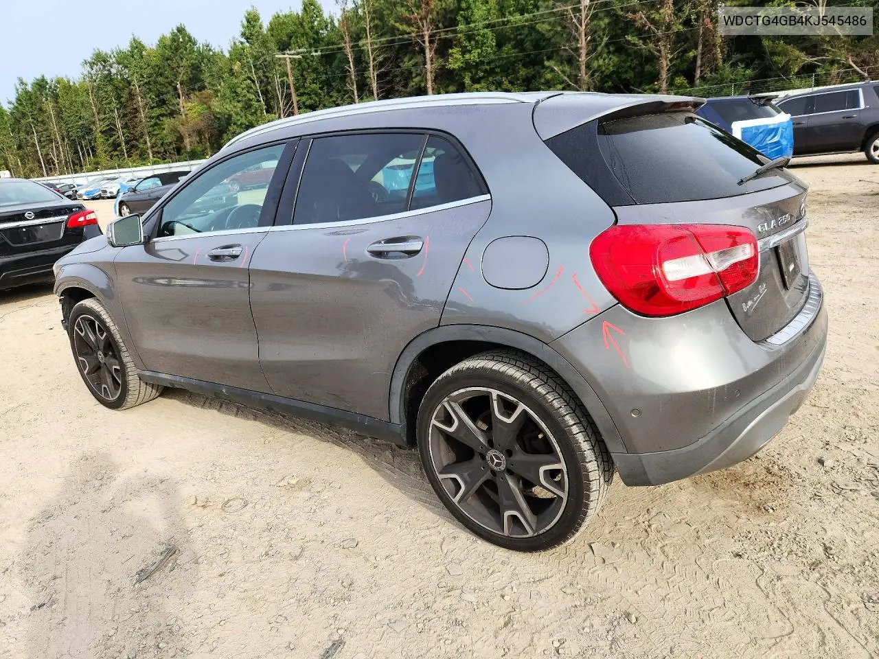 2019 MERCEDES GLA-KLASSE VIN WDCTG4GB4KJ545486 — фото 2