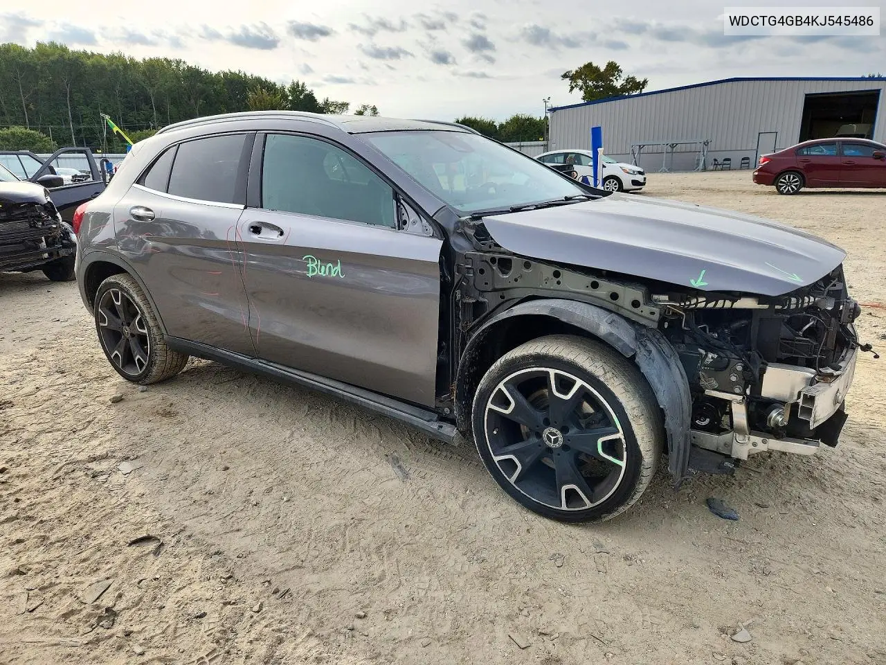 2019 MERCEDES GLA-KLASSE VIN WDCTG4GB4KJ545486 — фото 4