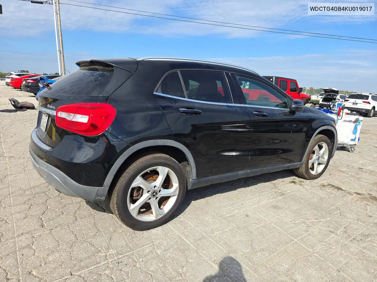 2019 MERCEDES GLA-KLASSE VIN WDCTG4GB4KU019017 — фото 3