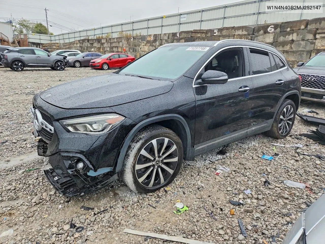 MERCEDES GLA-KLASSE 2021, VIN W1N4N4GB2MJ252147