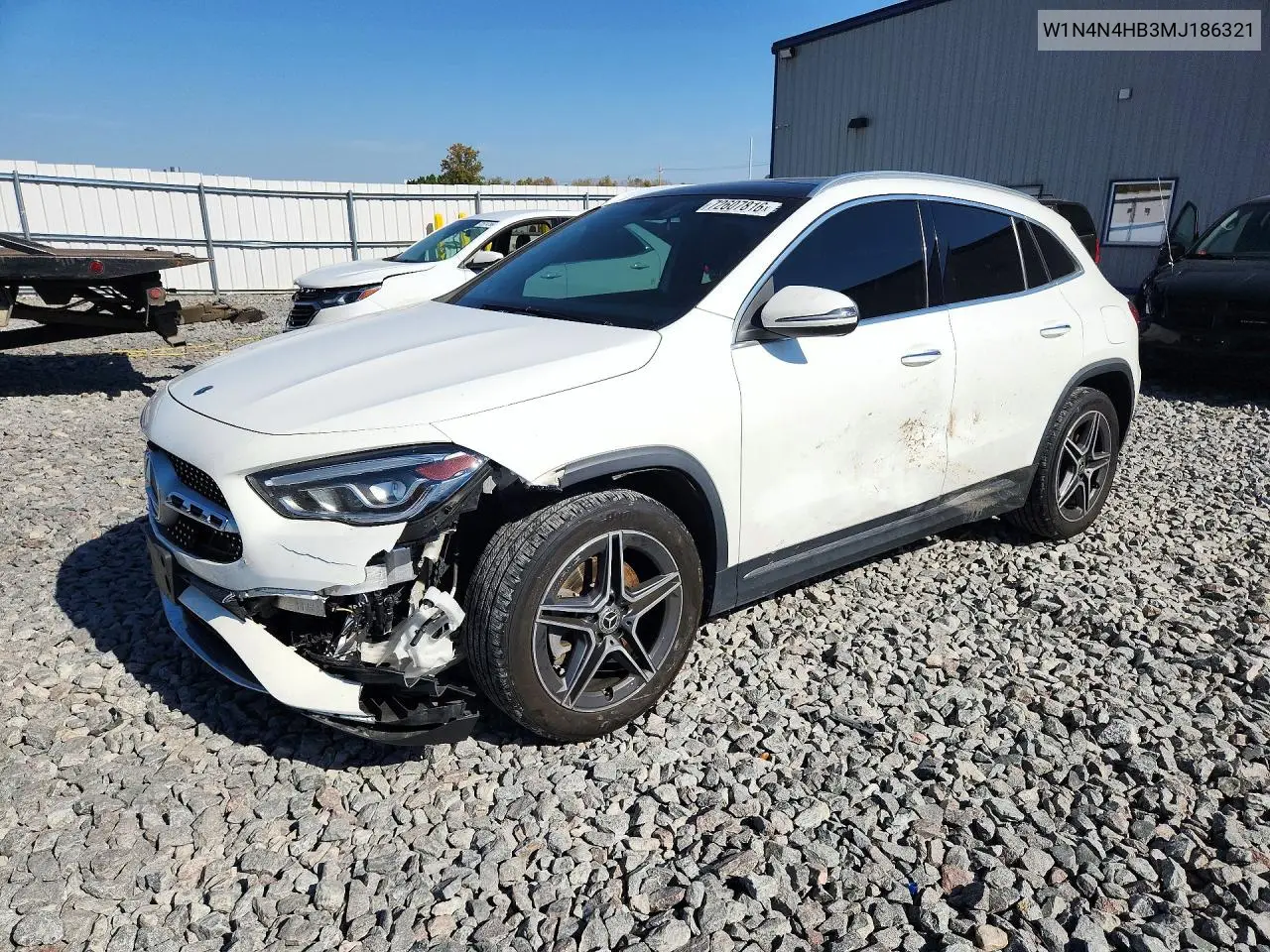MERCEDES GLA-KLASSE 2021, VIN W1N4N4HB3MJ186321
