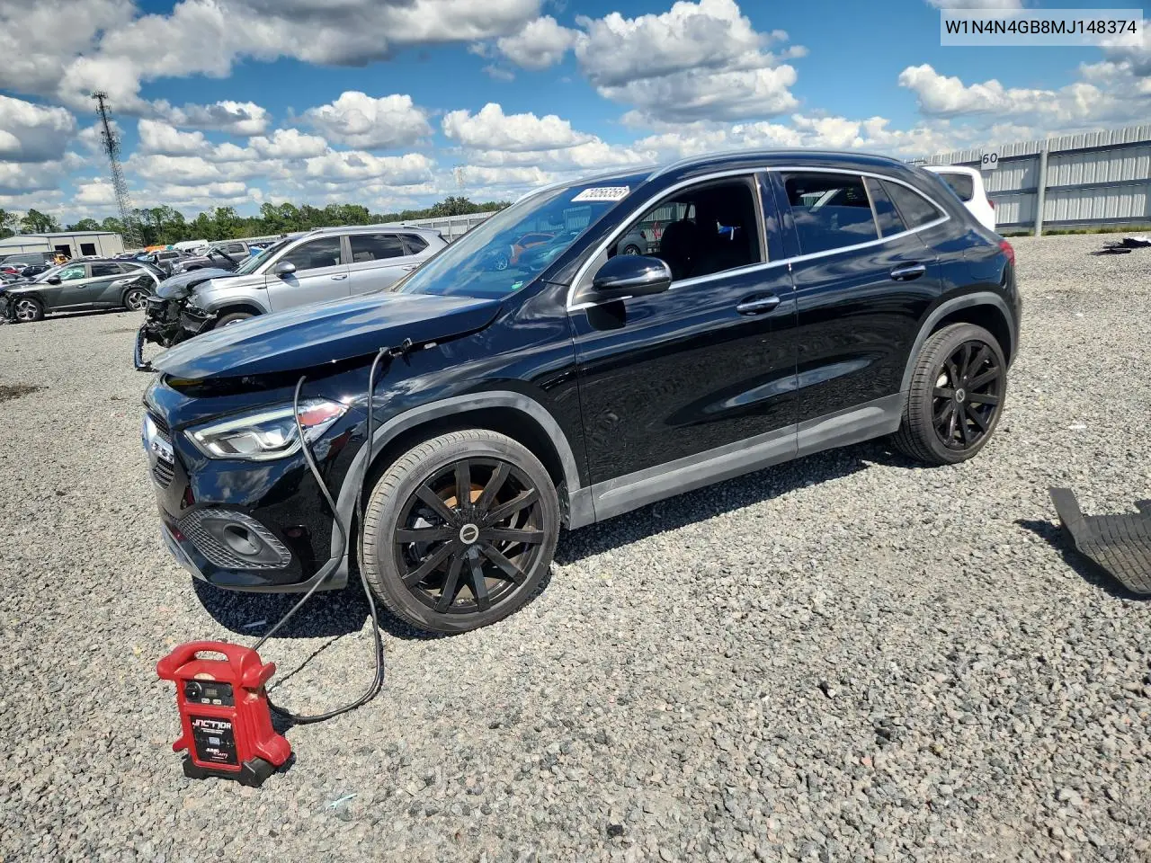 MERCEDES GLA-KLASSE 2021, VIN W1N4N4GB8MJ148374
