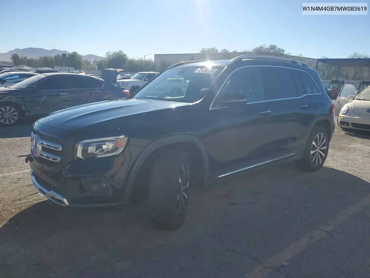 MERCEDES GLB 2021, VIN W1N4M4GB7MW083619
