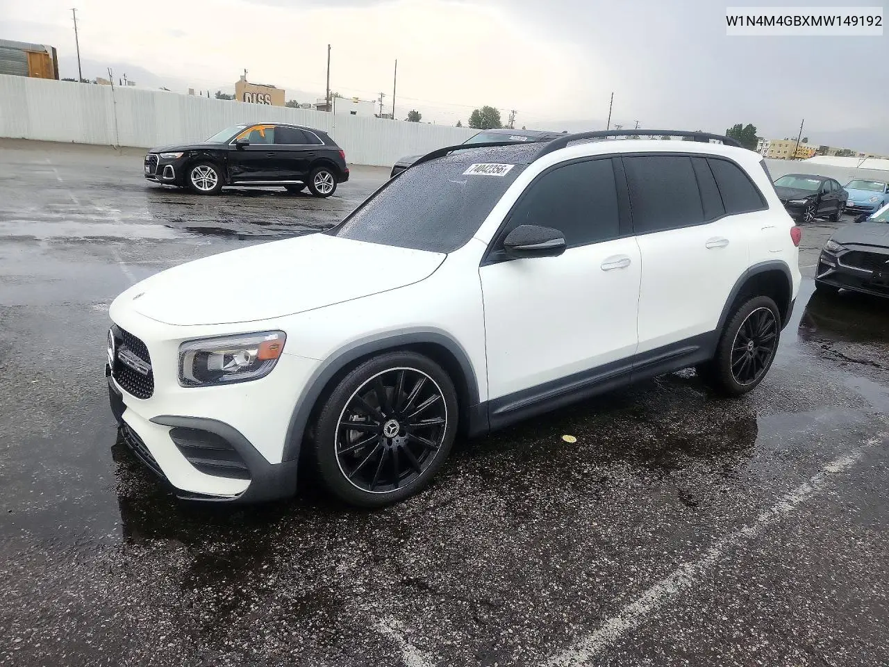 MERCEDES GLB 2021, VIN W1N4M4GBXMW149192