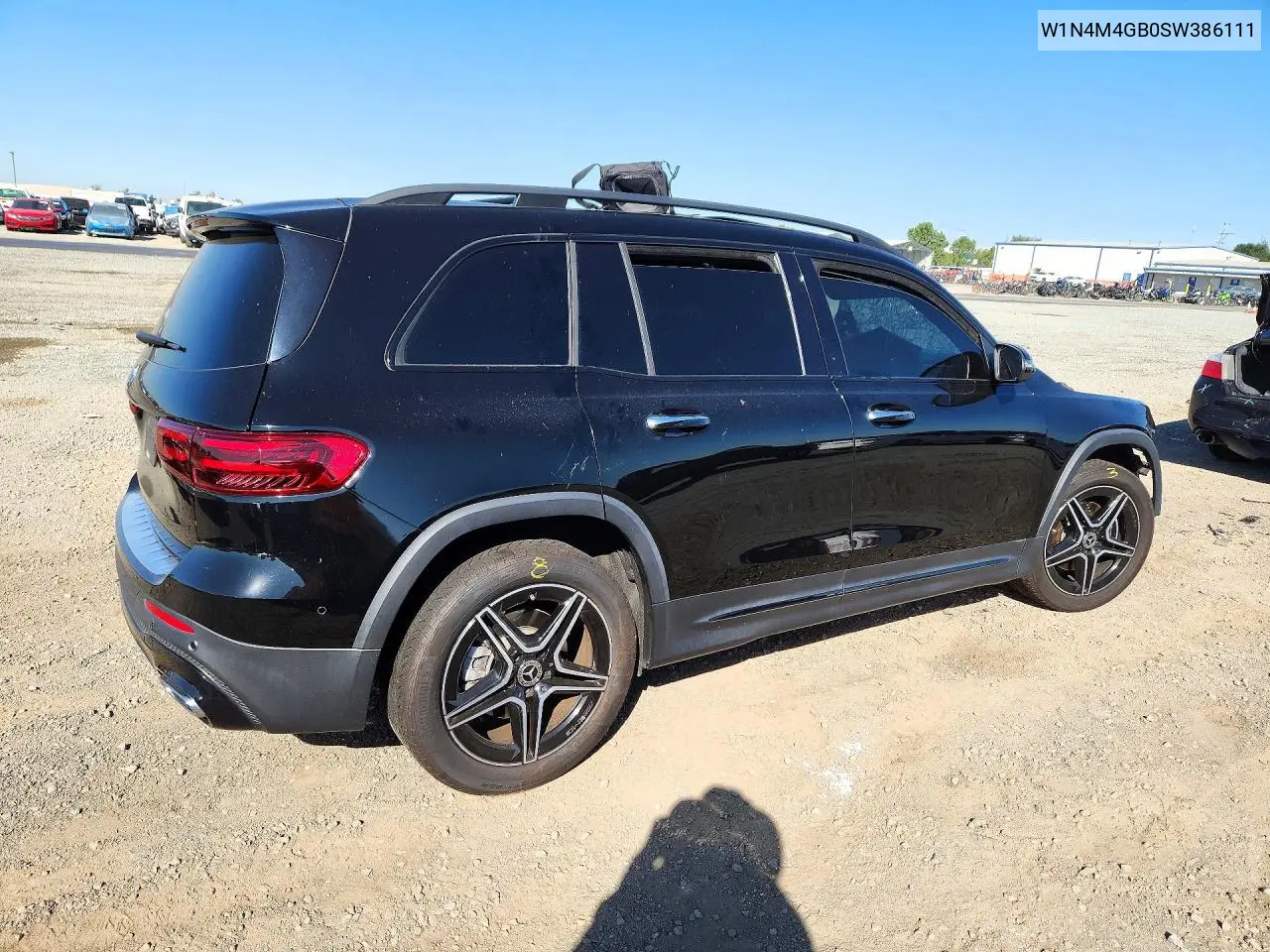 2025 MERCEDES GLB VIN W1N4M4GB0SW386111 — фото 3