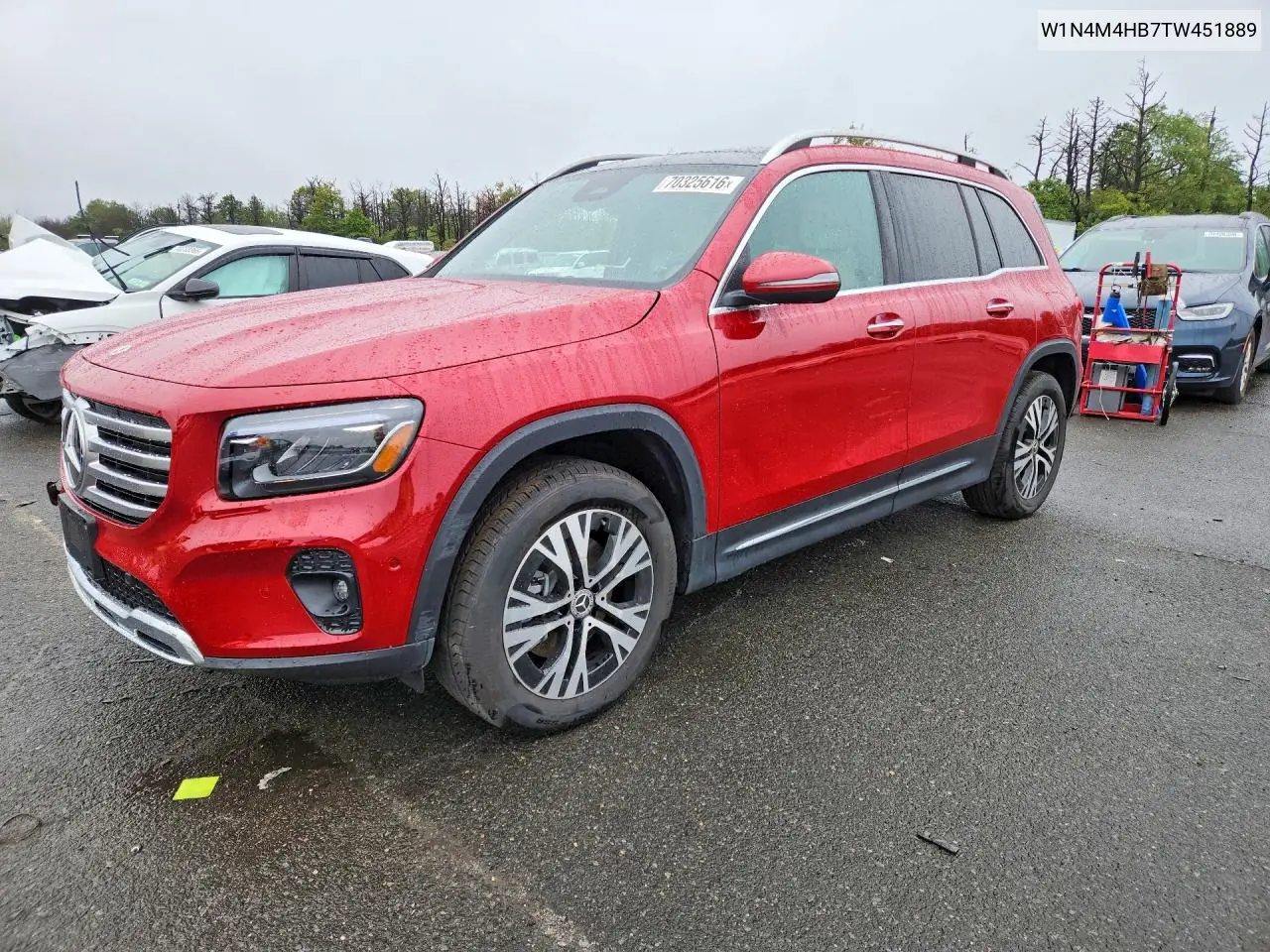 MERCEDES GLB 2026, VIN W1N4M4HB7TW451889