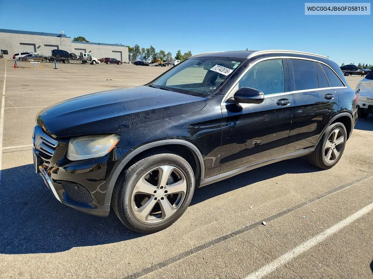 MERCEDES GLC 2016, VIN WDC0G4JB6GF058151