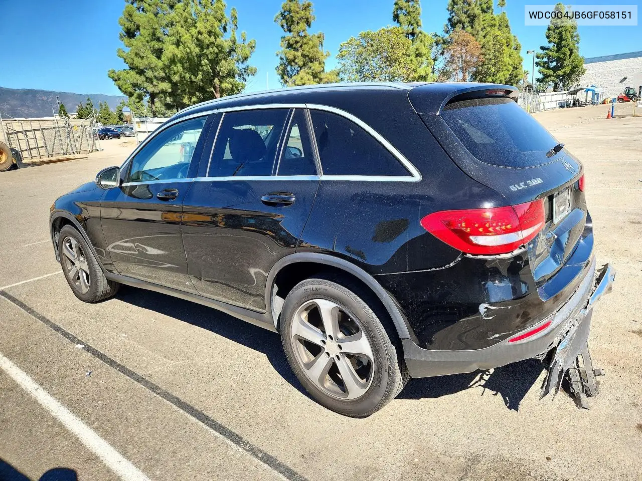2016 MERCEDES GLC VIN WDC0G4JB6GF058151 — фото 2