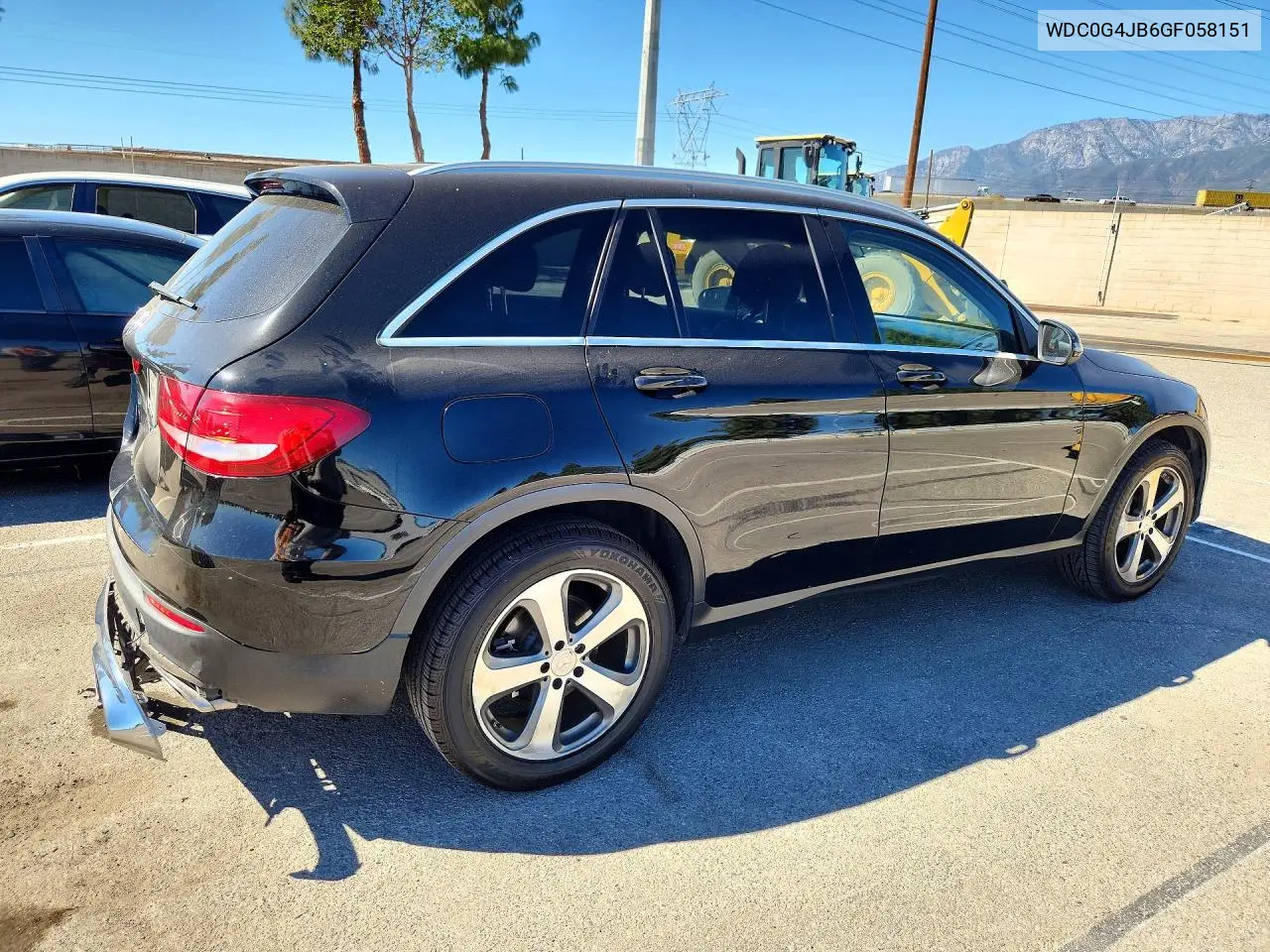2016 MERCEDES GLC VIN WDC0G4JB6GF058151 — фото 3