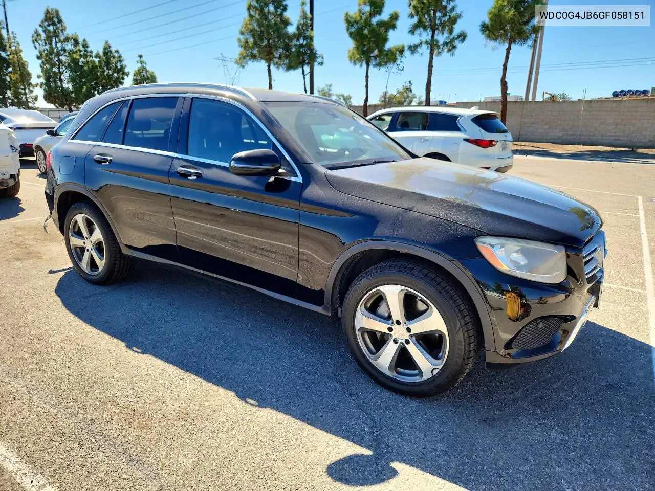 2016 MERCEDES GLC VIN WDC0G4JB6GF058151 — фото 4