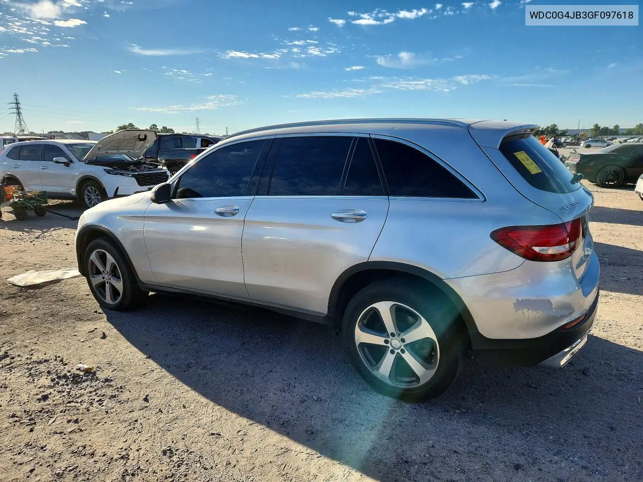 2016 MERCEDES GLC VIN WDC0G4JB3GF097618 — фото 3