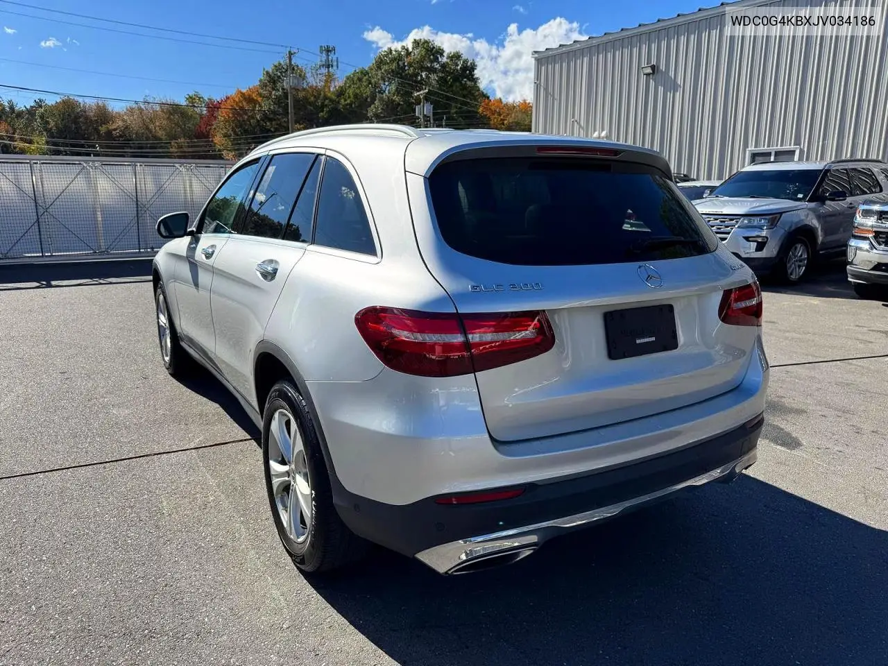 2018 MERCEDES GLC VIN WDC0G4KBXJV034186 — фото 2