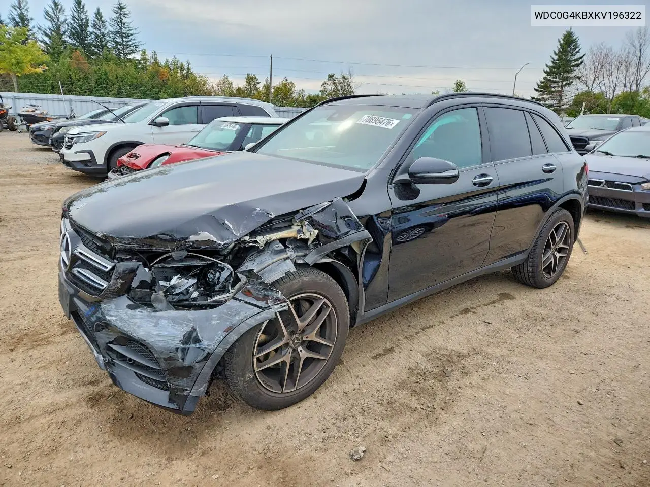 MERCEDES GLC 2019, VIN WDC0G4KBXKV196322