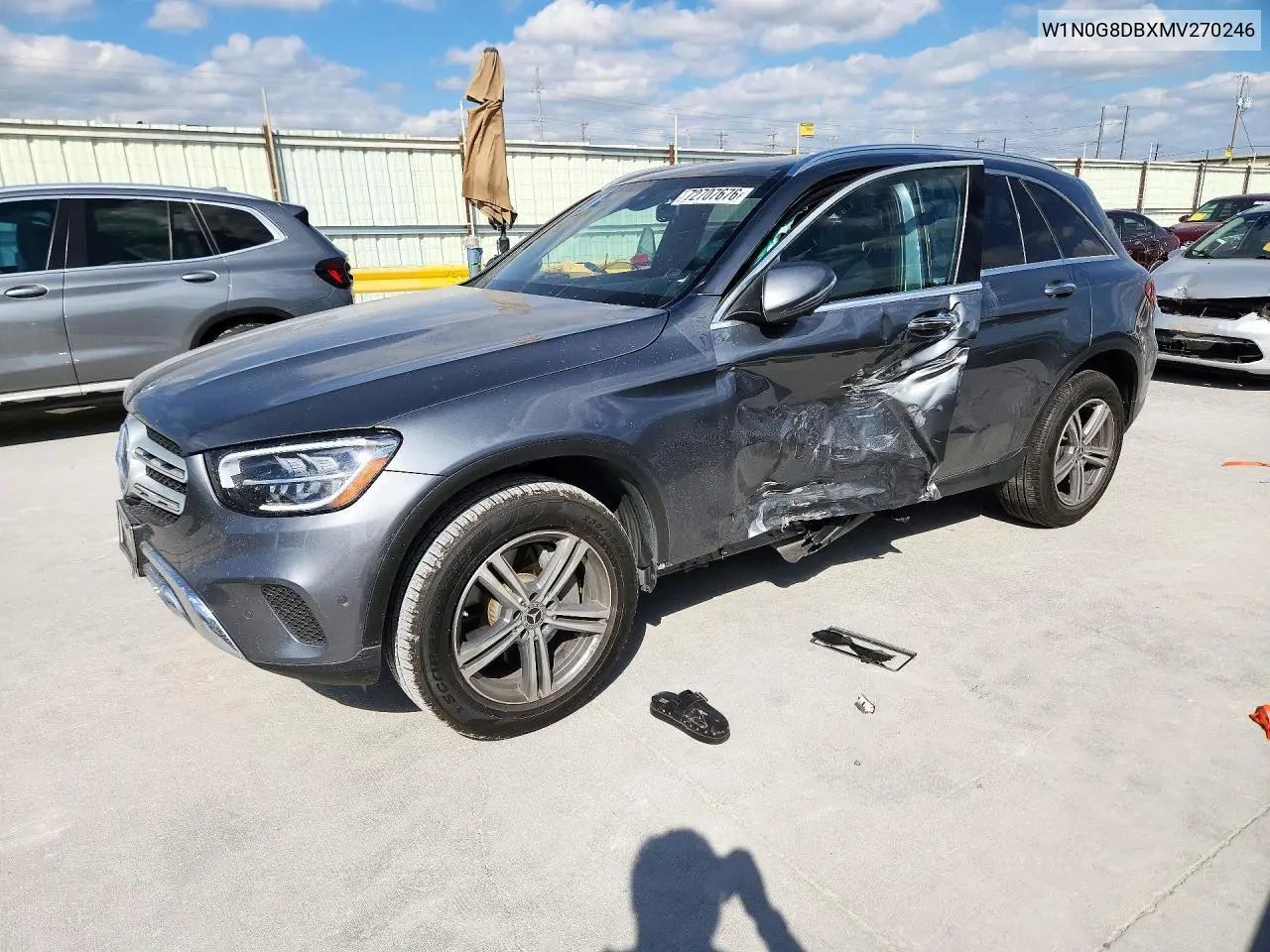 MERCEDES GLC 2021, VIN W1N0G8DBXMV270246