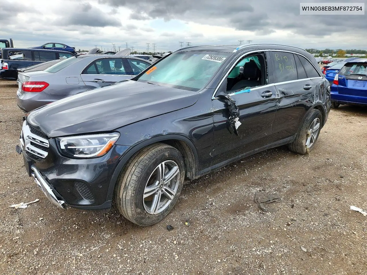 MERCEDES GLC 2021, VIN W1N0G8EB3MF872754