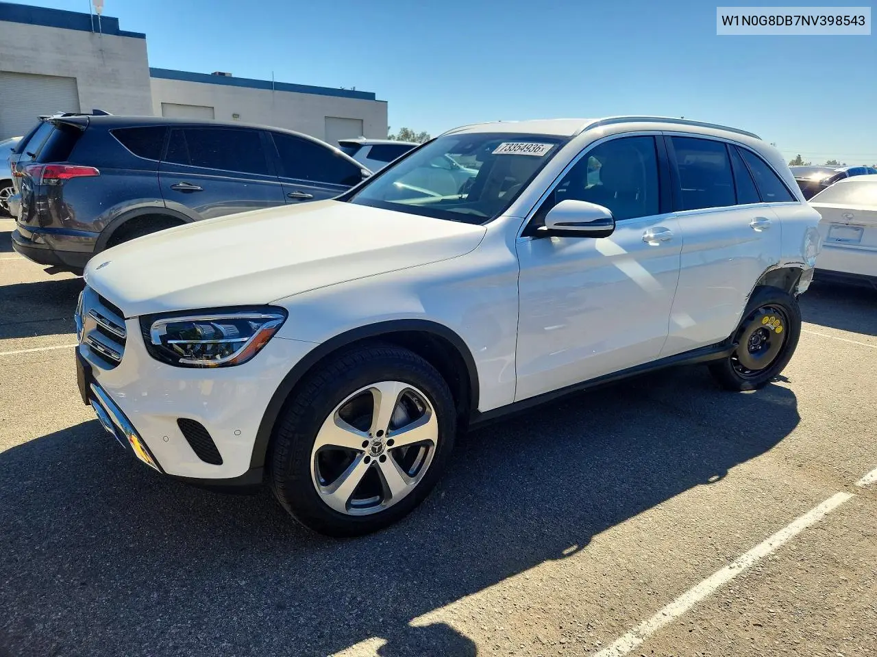 MERCEDES GLC 2022, VIN W1N0G8DB7NV398543
