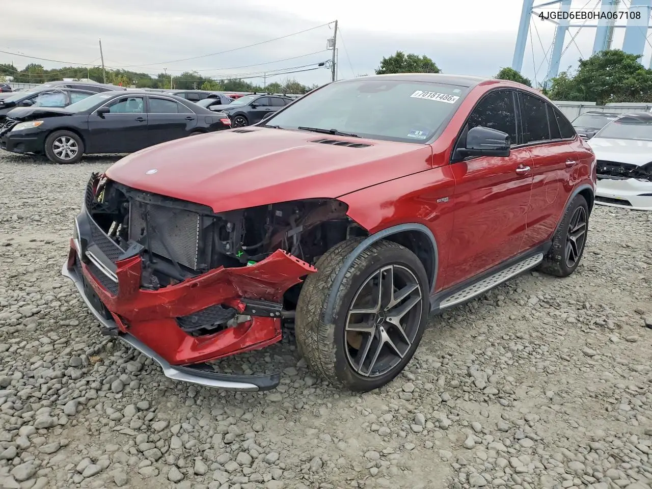 MERCEDES GLE COUPE 2017, VIN 4JGED6EB0HA067108