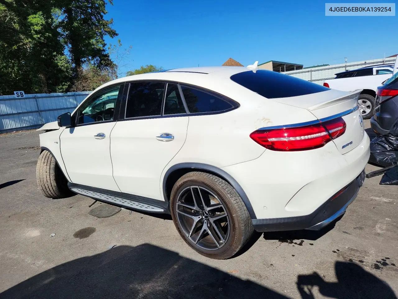 2019 MERCEDES GLE COUPE VIN 4JGED6EB0KA139254 — фото 2