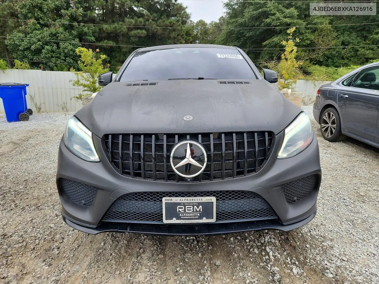 2019 MERCEDES GLE COUPE VIN 4JGED6EBXKA126916 — фото 5