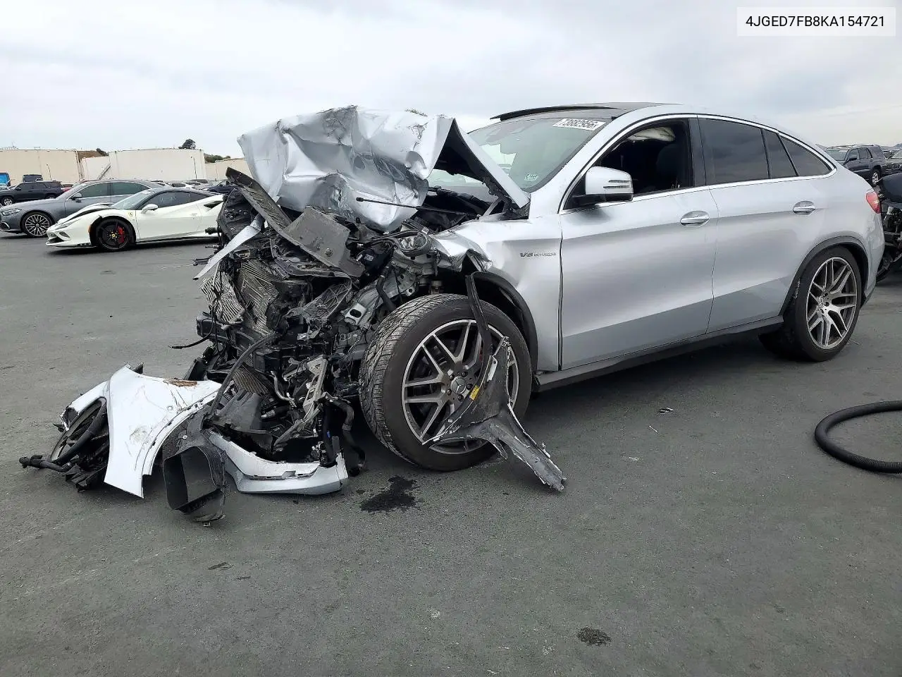 MERCEDES GLE COUPE 2019, VIN 4JGED7FB8KA154721