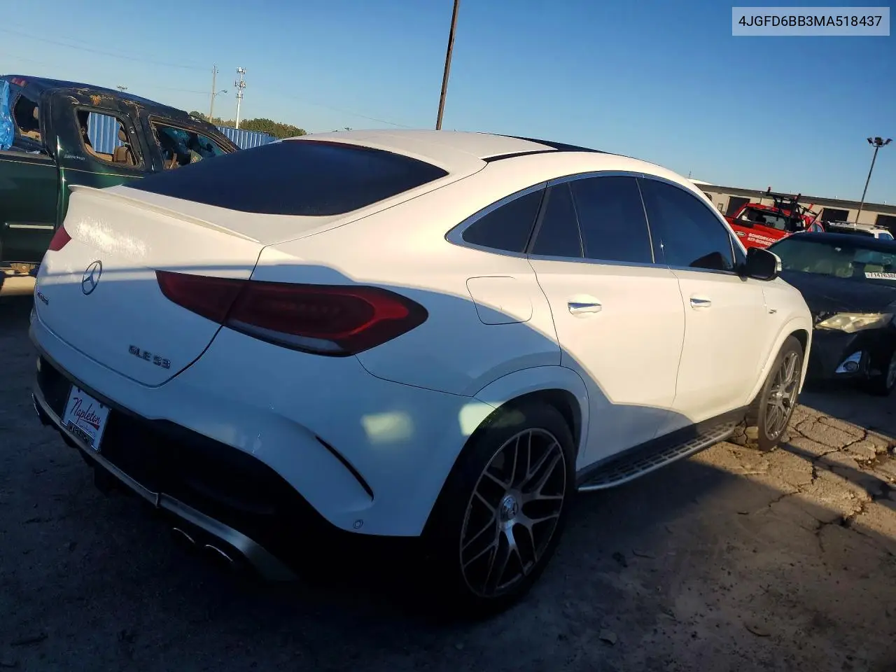 2021 MERCEDES GLE COUPE VIN 4JGFD6BB3MA518437 — фото 3