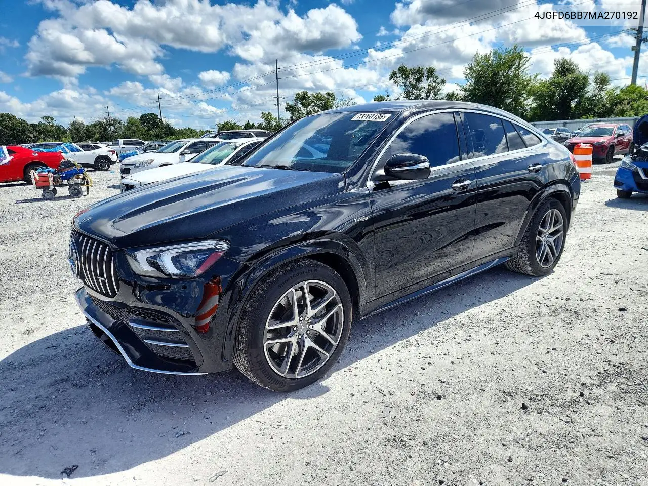 MERCEDES GLE COUPE 2021, VIN 4JGFD6BB7MA270192