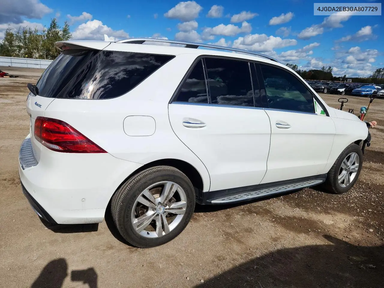 2016 MERCEDES GLE VIN 4JGDA2EB3GA807729 — фото 3