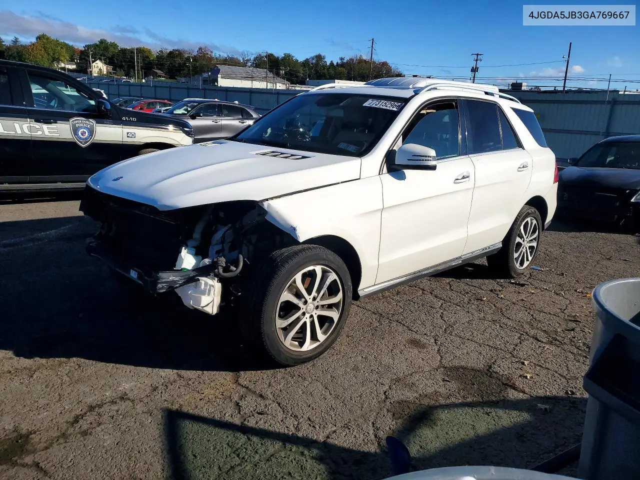 MERCEDES GLE 2016, VIN 4JGDA5JB3GA769667