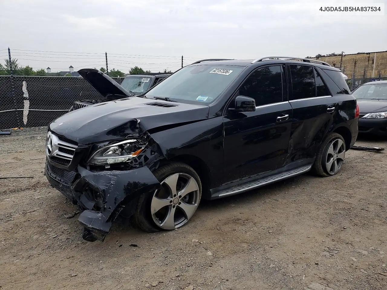 MERCEDES GLE 2017, VIN 4JGDA5JB5HA837534