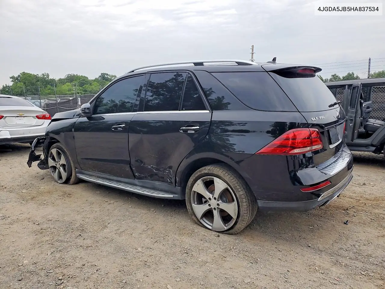 2017 MERCEDES GLE VIN 4JGDA5JB5HA837534 — фото 2