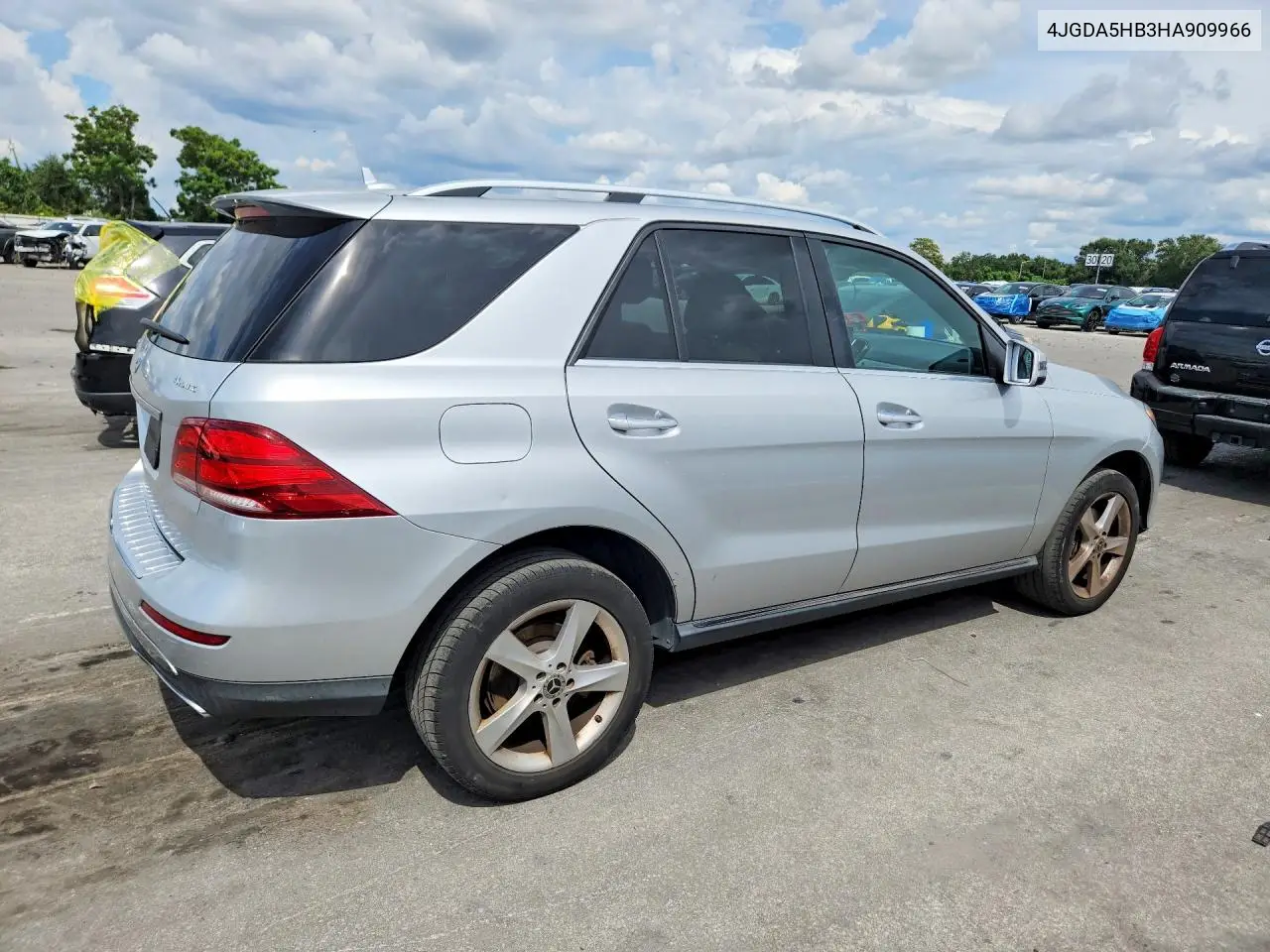2017 MERCEDES GLE VIN 4JGDA5HB3HA909966 — фото 3