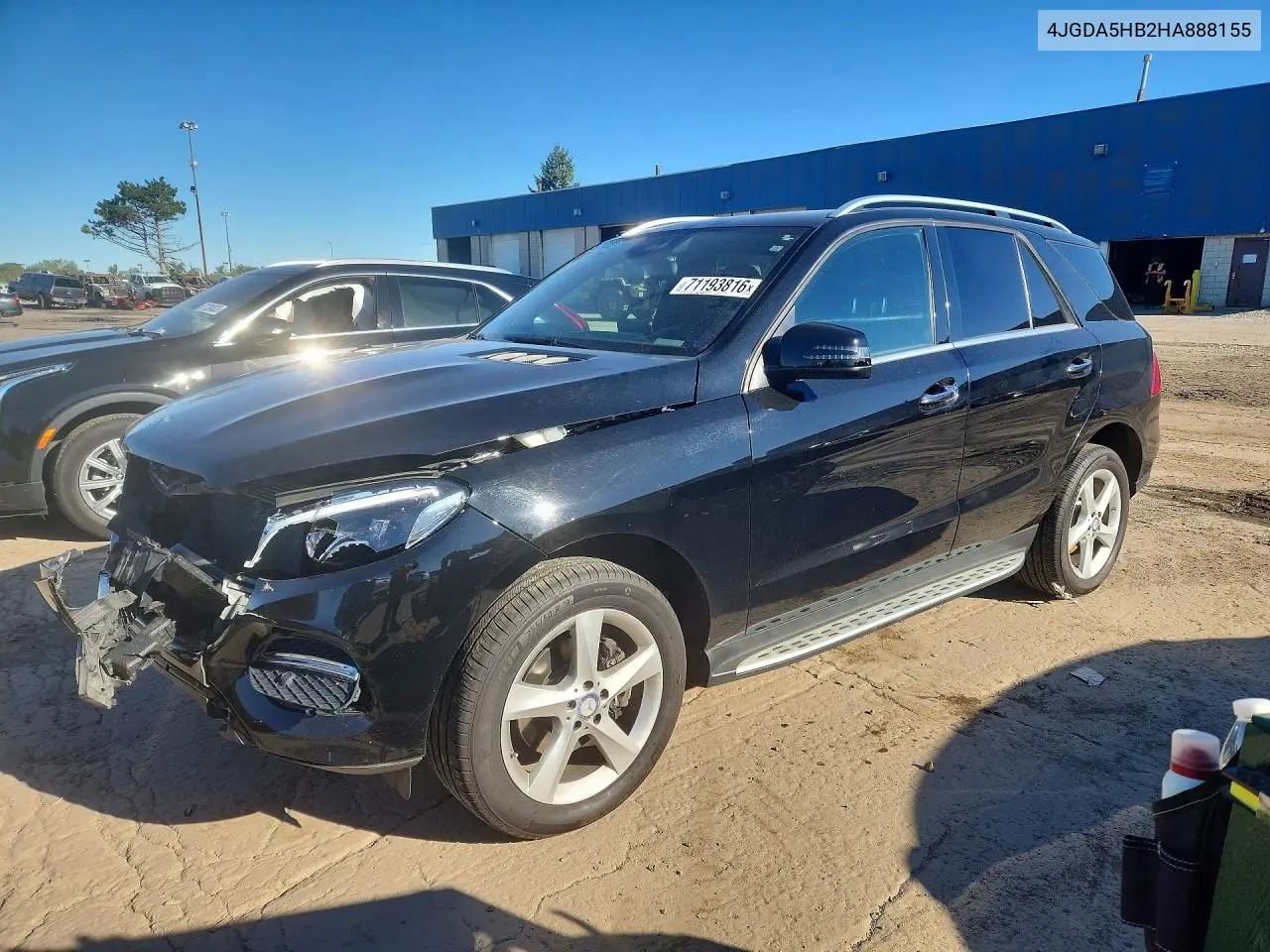 MERCEDES GLE 2017, VIN 4JGDA5HB2HA888155