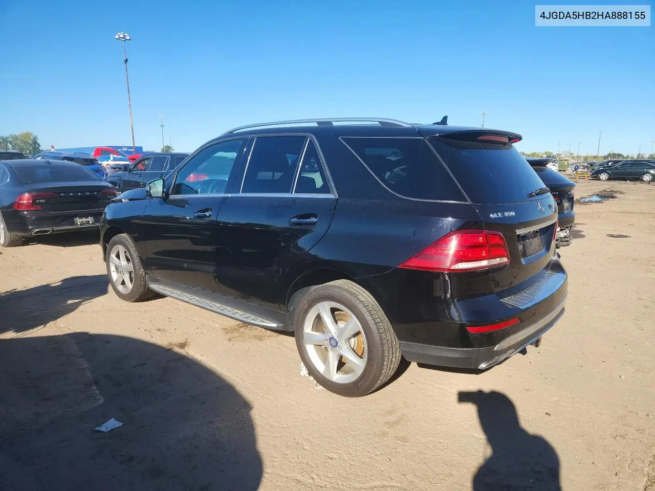 2017 MERCEDES GLE VIN 4JGDA5HB2HA888155 — фото 2