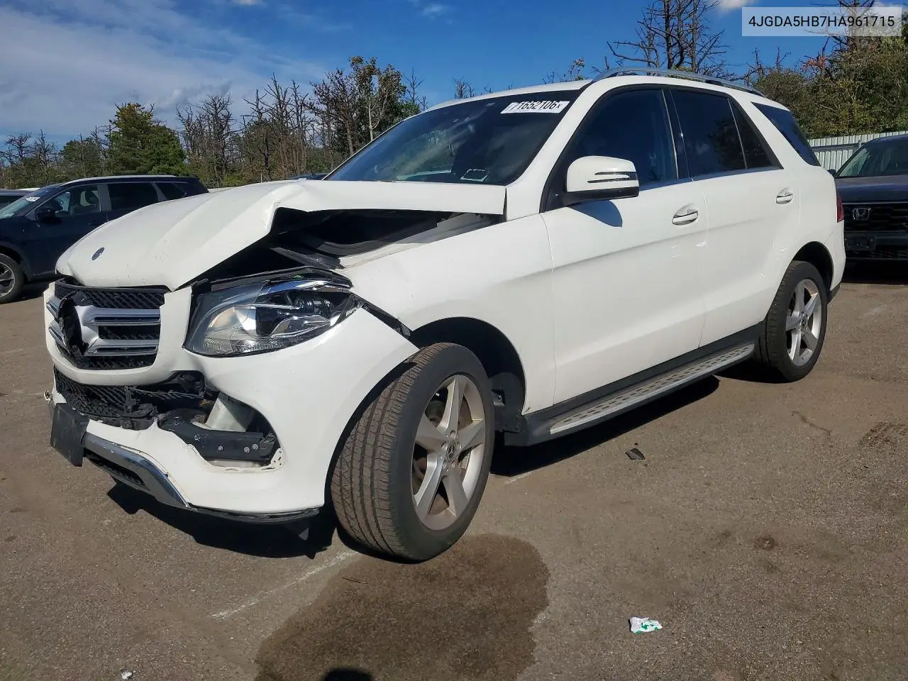MERCEDES GLE 2017, VIN 4JGDA5HB7HA961715