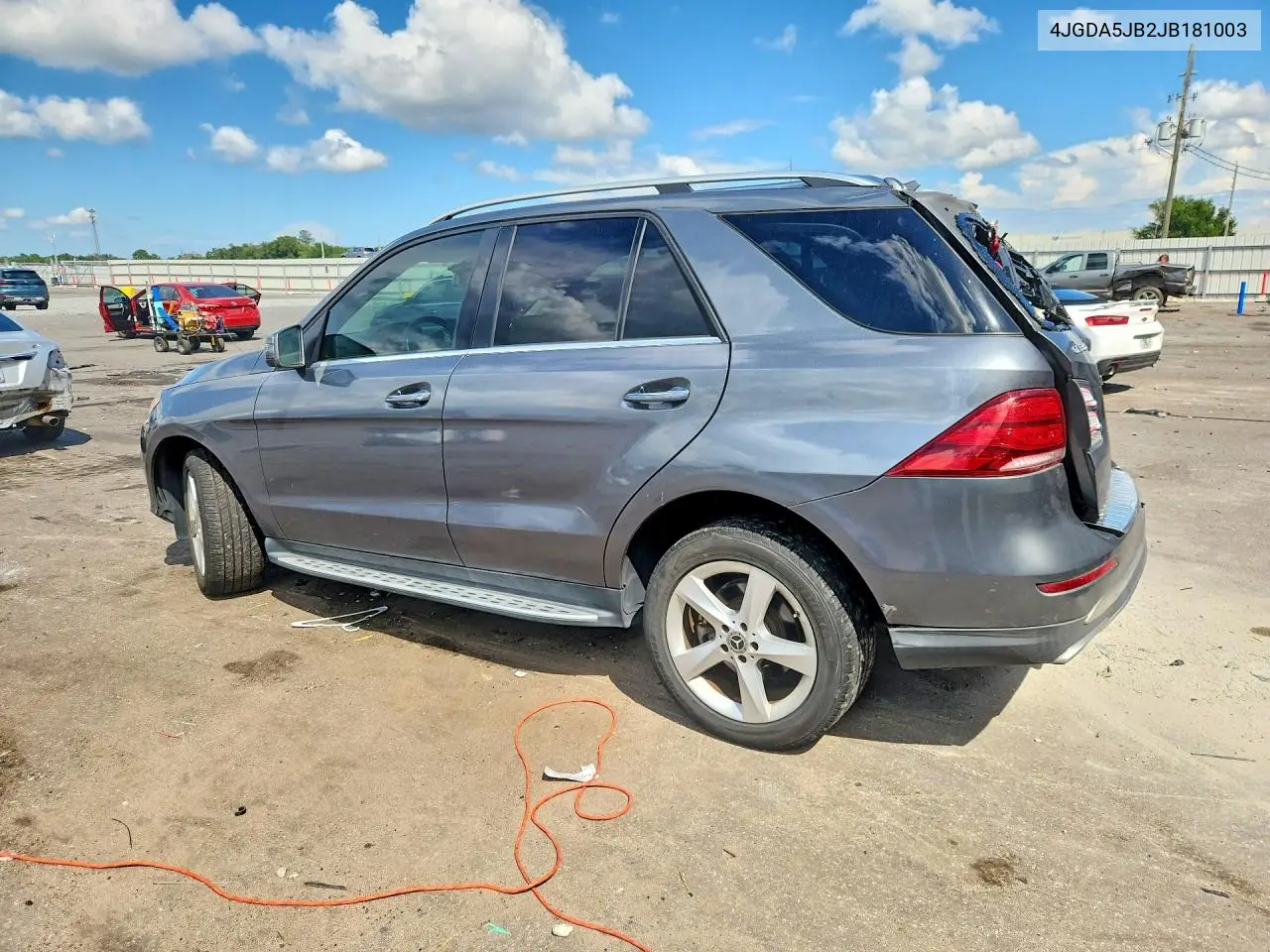 2018 MERCEDES GLE VIN 4JGDA5JB2JB181003 — фото 2