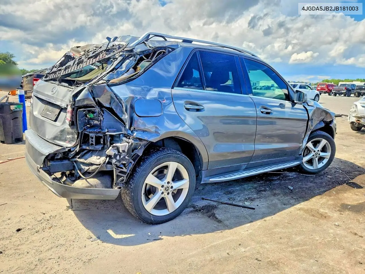 2018 MERCEDES GLE VIN 4JGDA5JB2JB181003 — фото 3