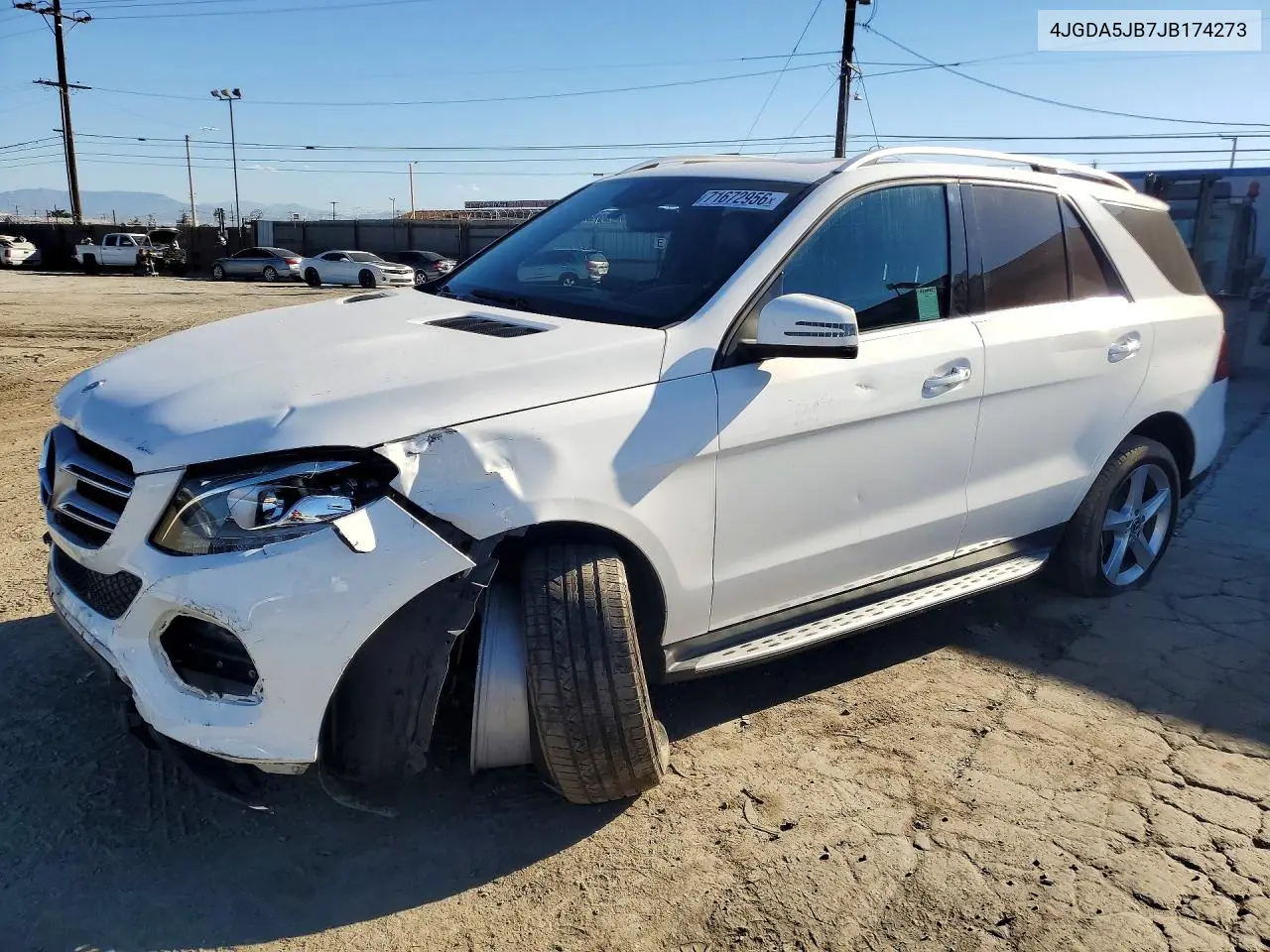 MERCEDES GLE 2018, VIN 4JGDA5JB7JB174273