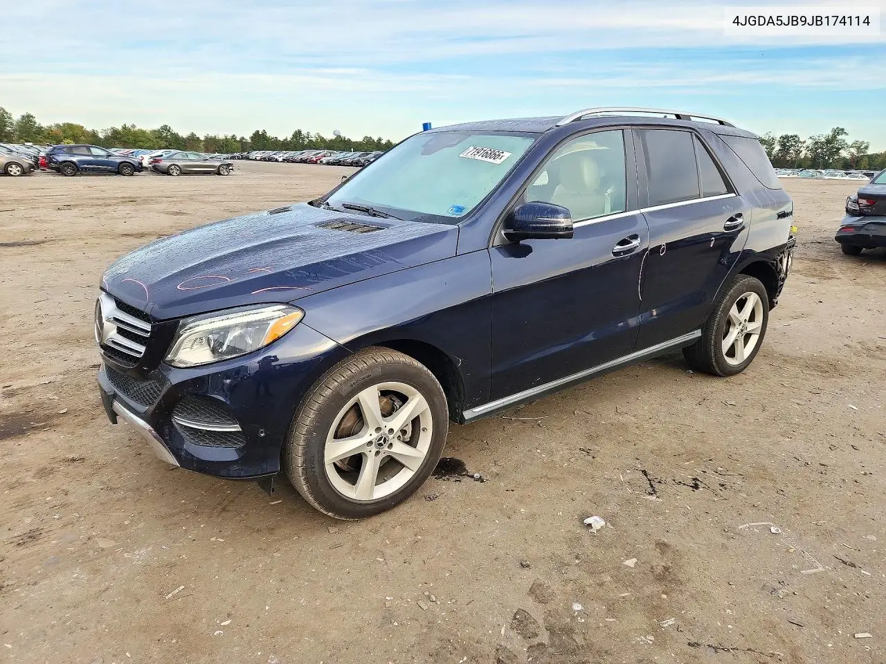 MERCEDES GLE 2018, VIN 4JGDA5JB9JB174114