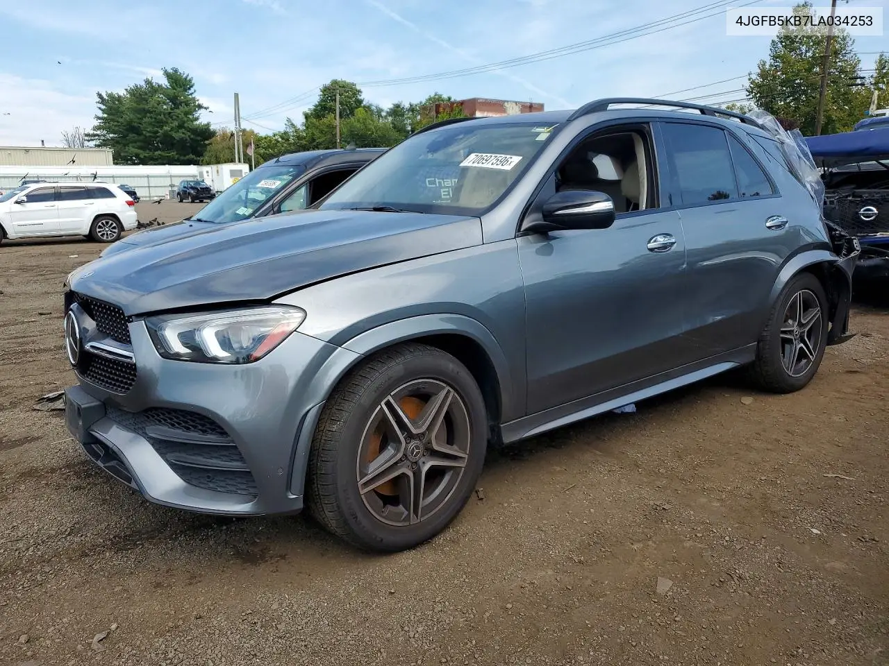 MERCEDES GLE 2020, VIN 4JGFB5KB7LA034253