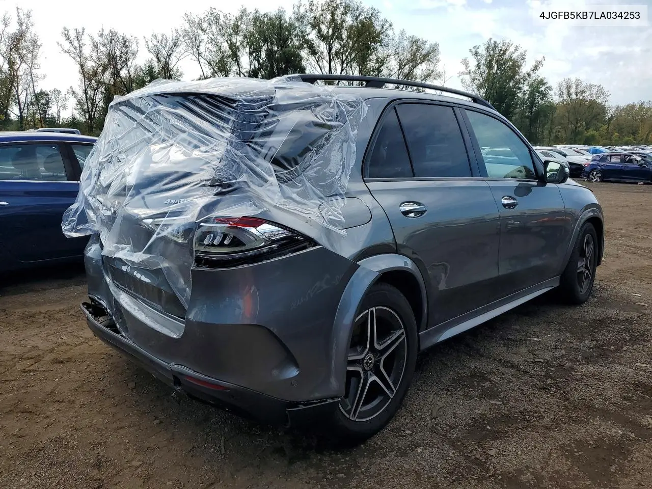 2020 MERCEDES GLE VIN 4JGFB5KB7LA034253 — фото 3