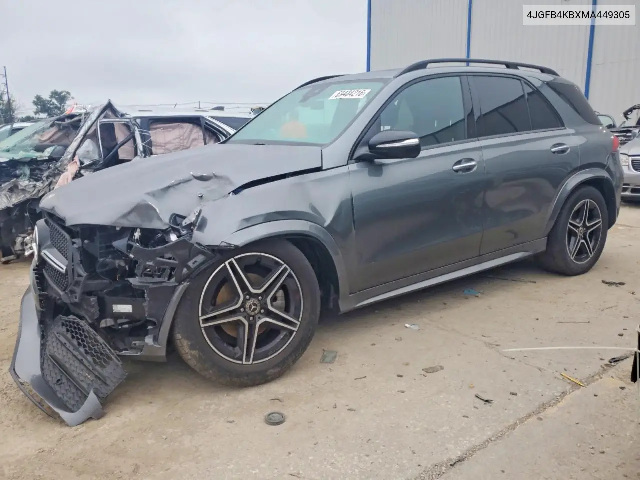 MERCEDES GLE 2021, VIN 4JGFB4KBXMA449305