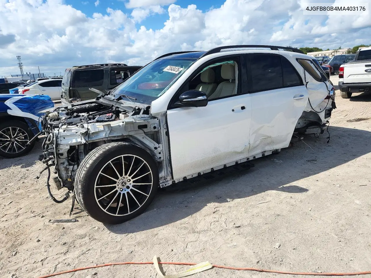 MERCEDES GLE 2021, VIN 4JGFB8GB4MA403176