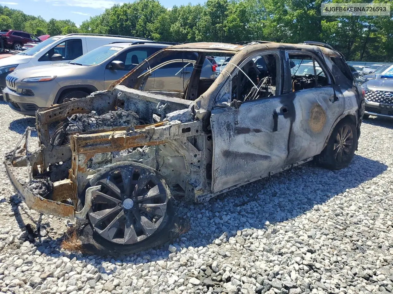 MERCEDES GLE 2022, VIN 4JGFB4KE8NA726593